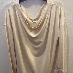 Athleta Studio Barre Sweatshirt in Chantilly Cream